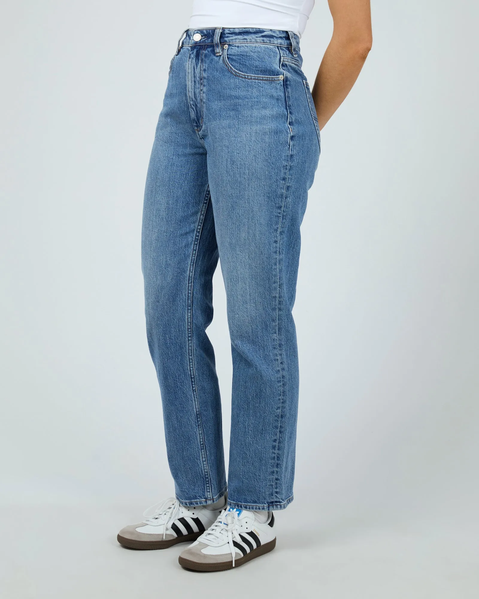 High Straight Indigo Lake Blue sold by edge clothing