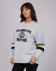 Ski Run Oversized Crew Grey Marle sold by edge clothing