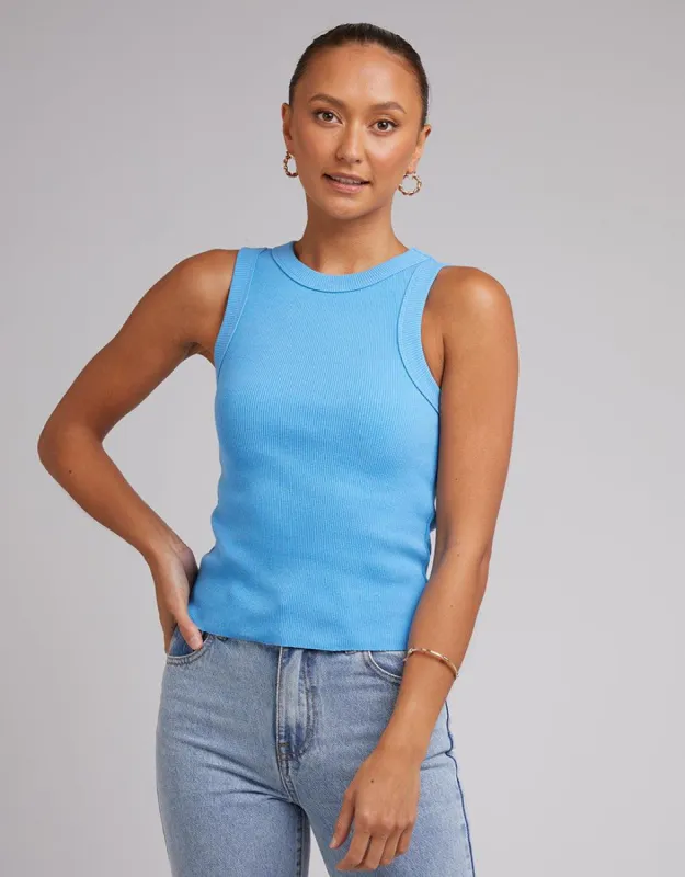 Greta Tank Dark Blue sold by edge clothing