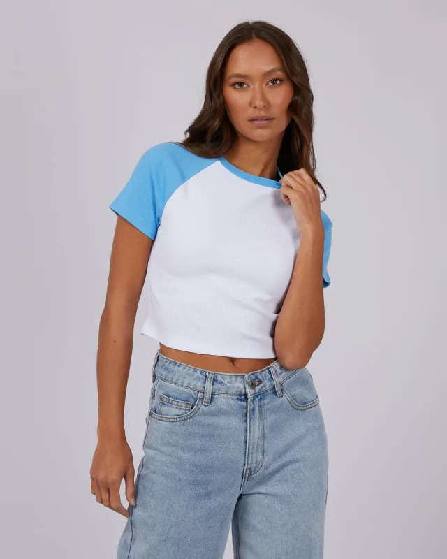 Contrast Tee Dark Blue sold by edge clothing