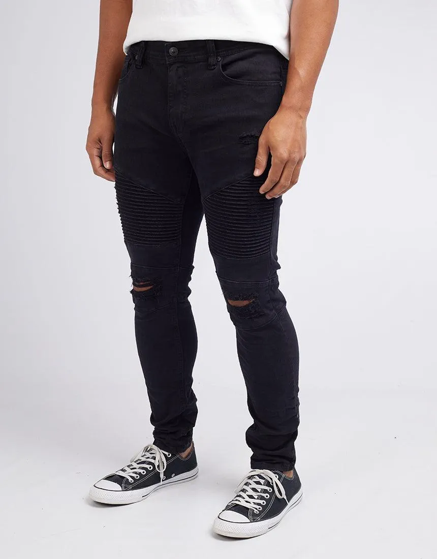 Strung Out Moto Jean Black sold by edge clothing