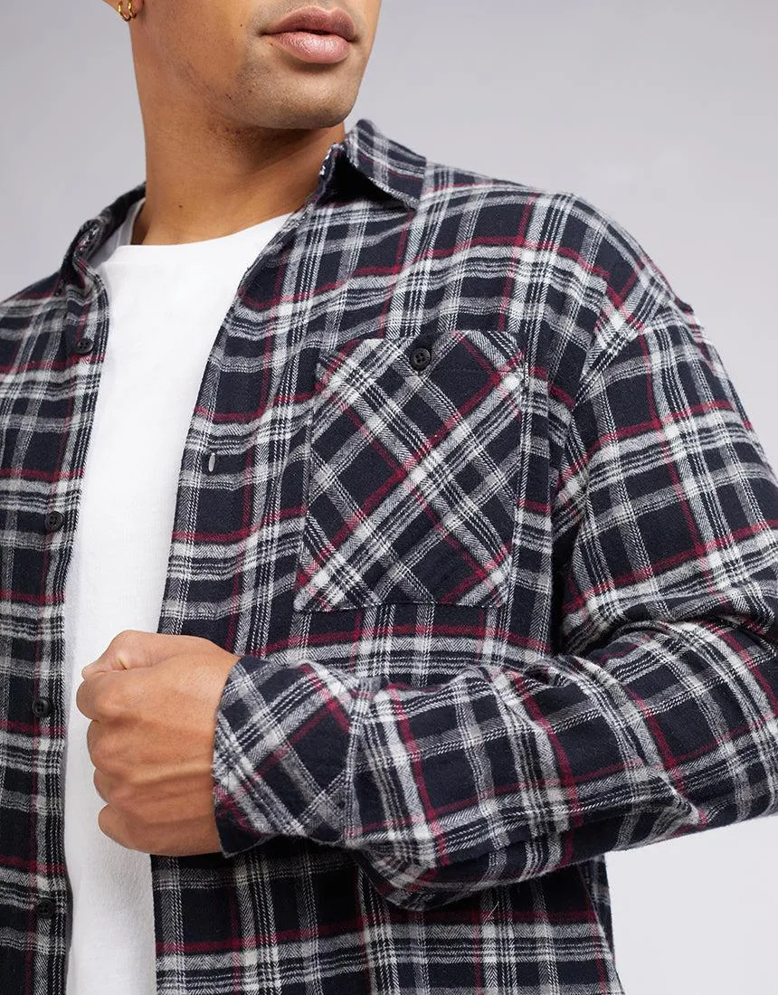 Gonz Long Sleeve Shirt Black Check sold by edge clothing product image thumbnail 5