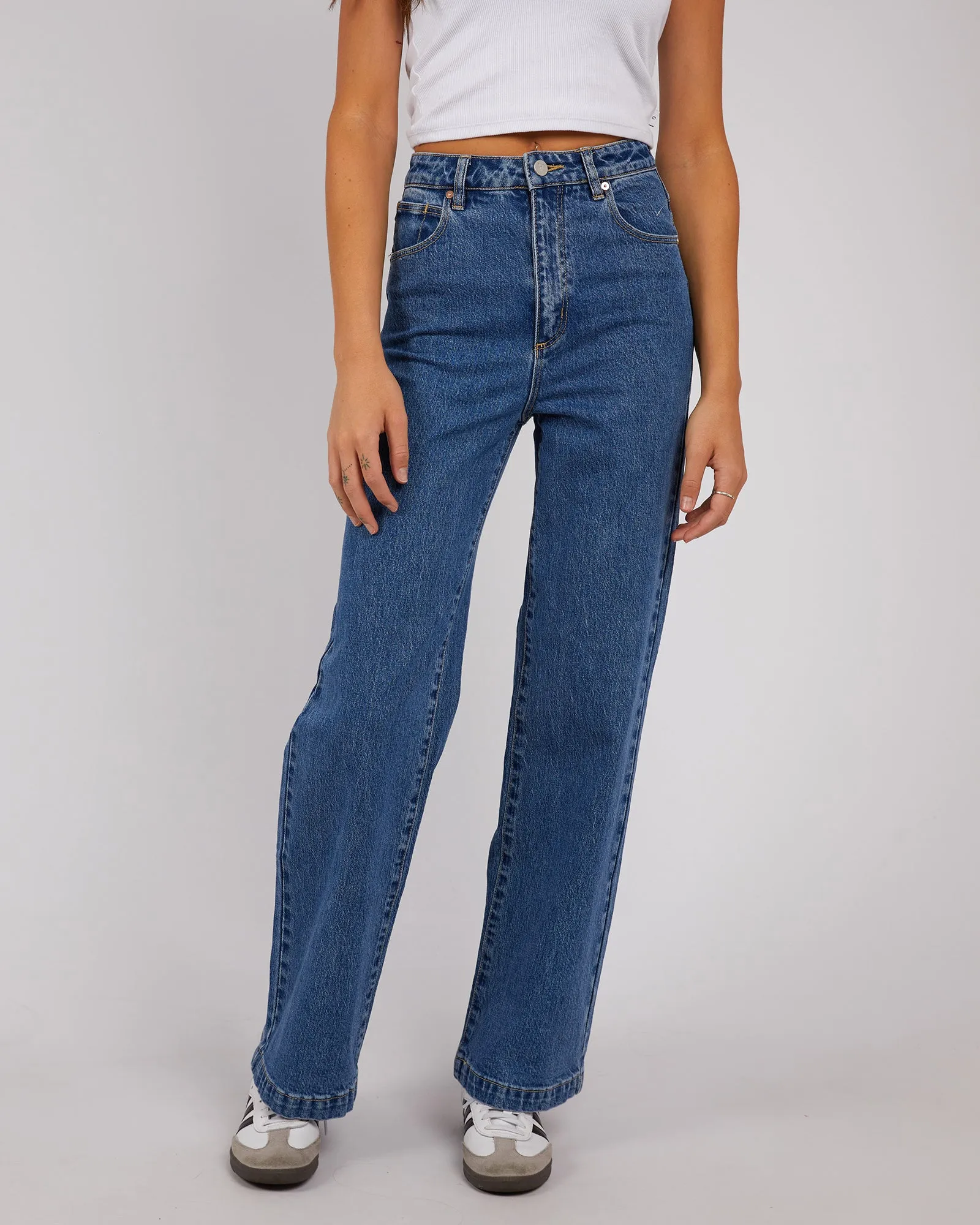 A 94 High & Wide Jean Chantelle Mid Blue sold by edge clothing