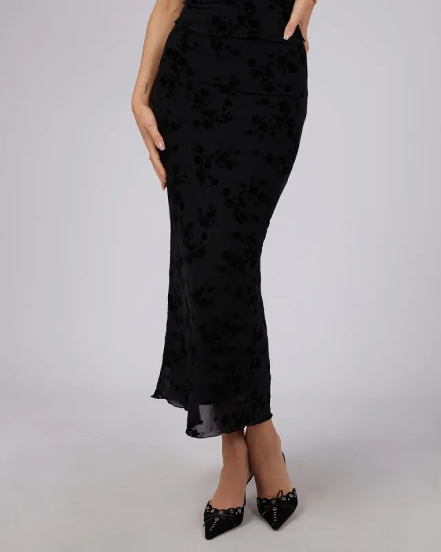 Lani Maxi Skirt Black sold by edge clothing