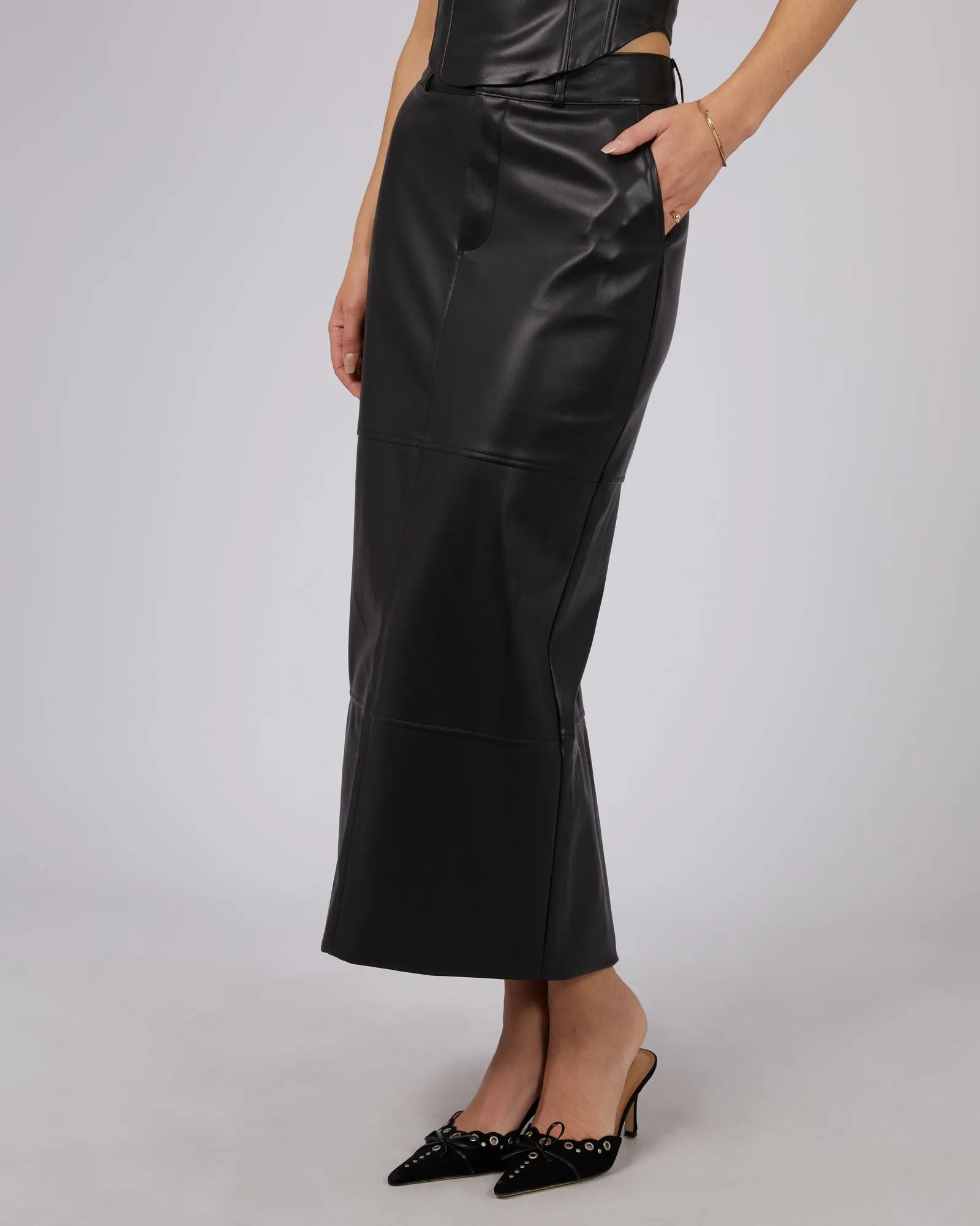 Alice Maxi Skirt Black sold by edge clothing product image thumbnail 4