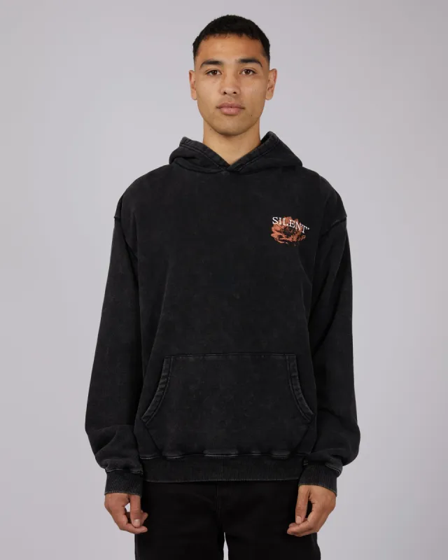 Bloom Hoodie Washed Black sold by edge clothing