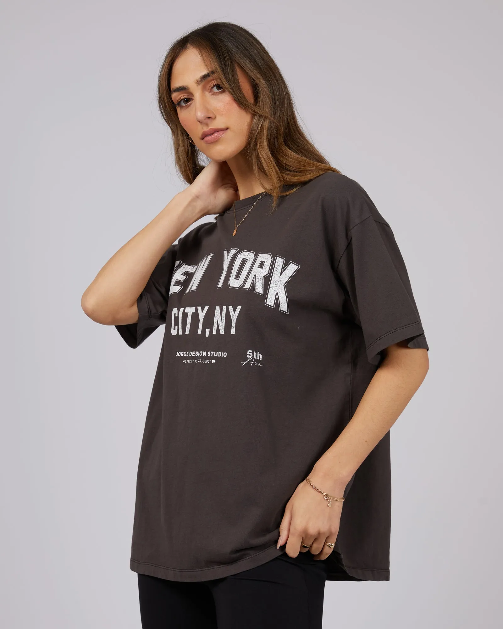 New York Tee Washed Black sold by edge clothing product image thumbnail 4