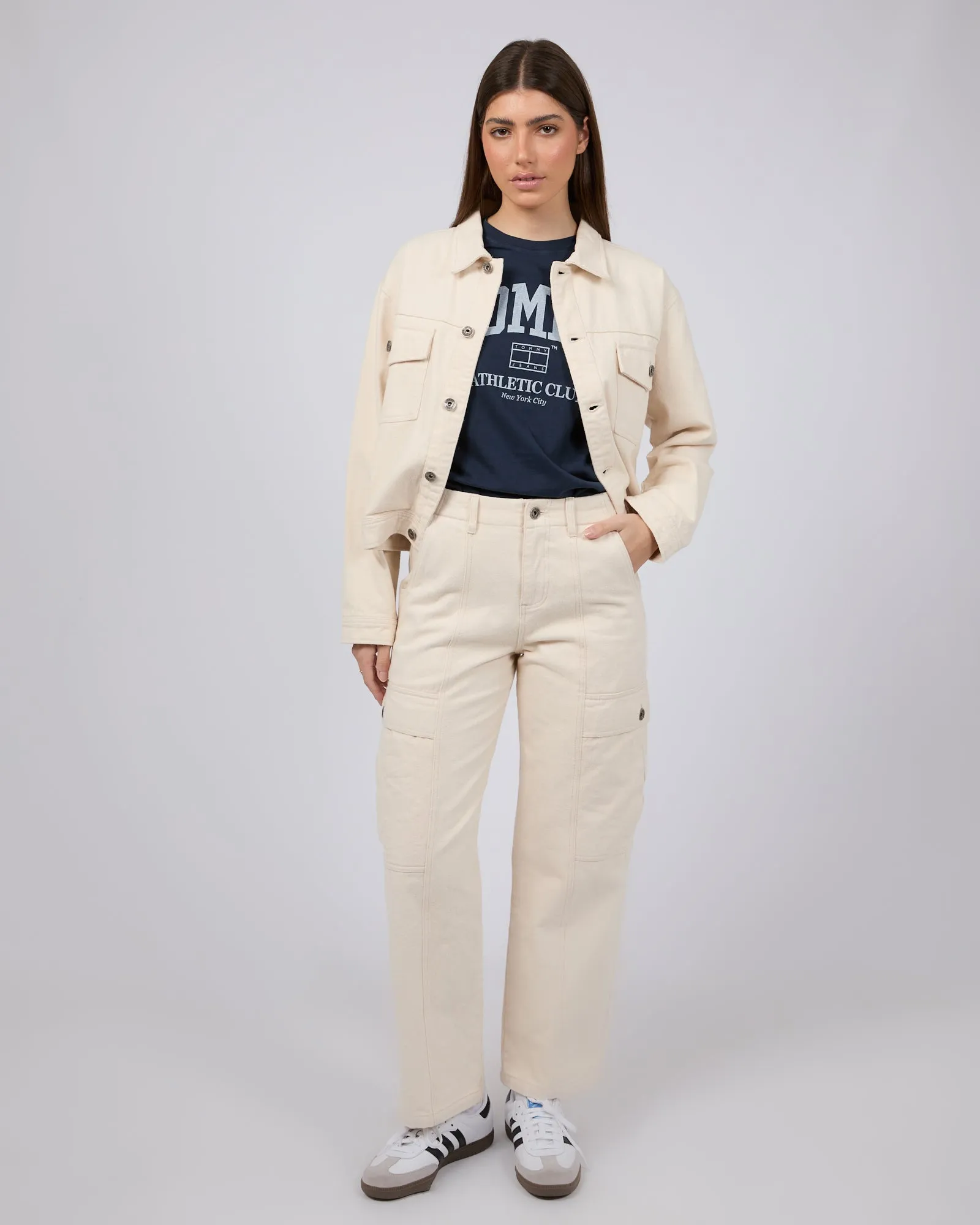 Relaxed Varsity Sport Tee Navy sold by edge clothing product image thumbnail 5