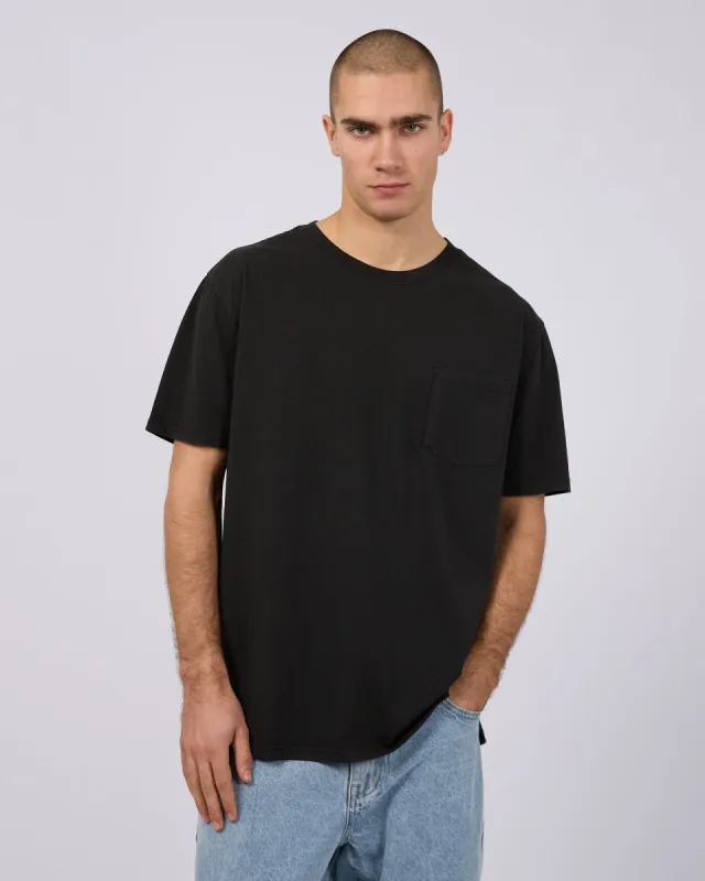 Surplus Pocket Tee Washed Black sold by edge clothing