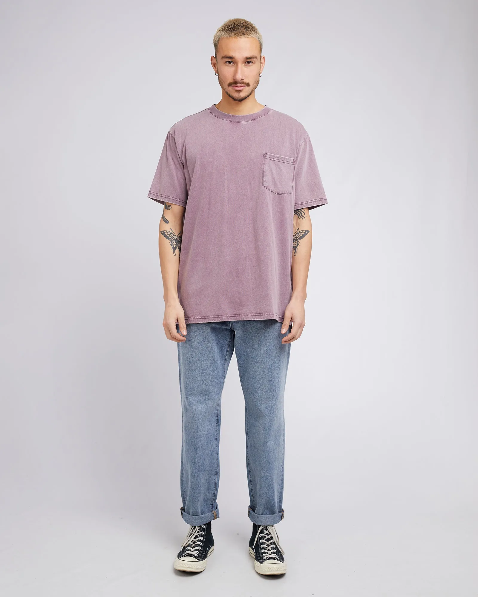 Surplus Pocket Tee Burgandy sold by edge clothing product image thumbnail 2