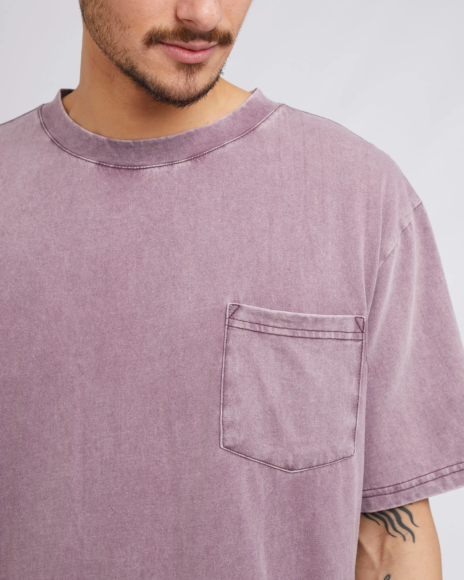 Surplus Pocket Tee Burgandy sold by edge clothing product image thumbnail 5