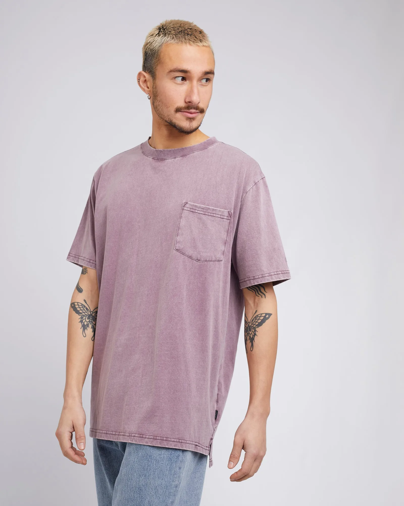 Surplus Pocket Tee Burgandy sold by edge clothing product image thumbnail 4