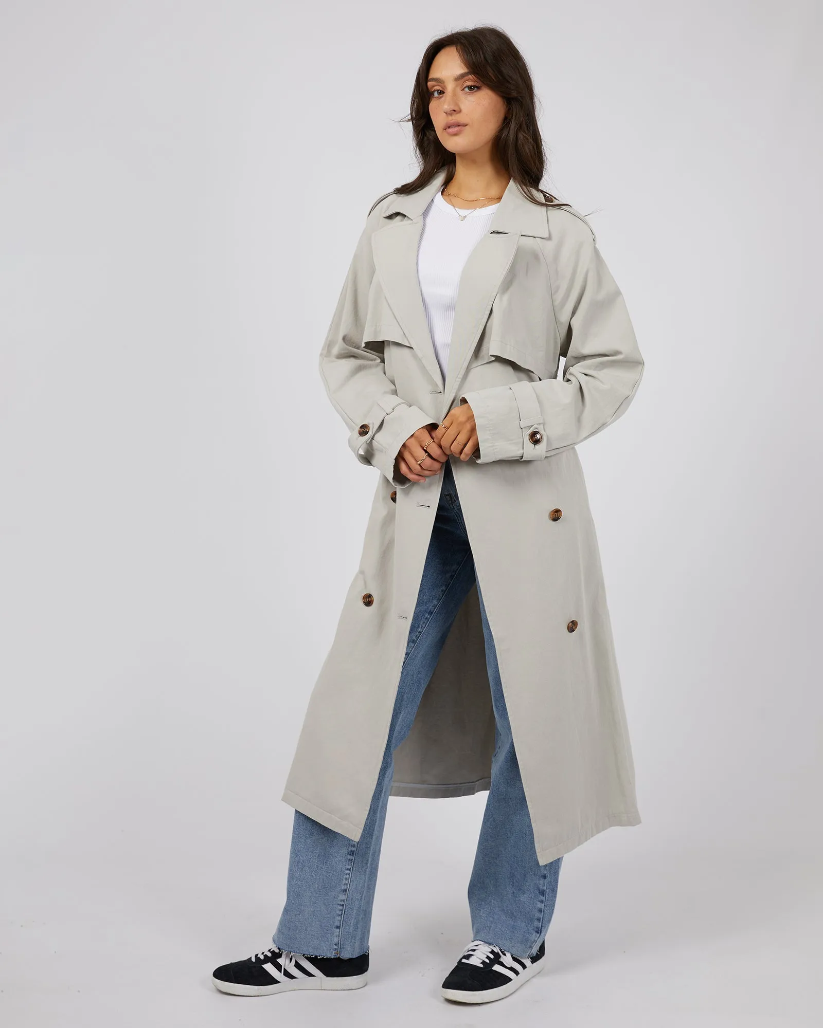 Eve Trench Coat Grey sold by edge clothing product image thumbnail 3