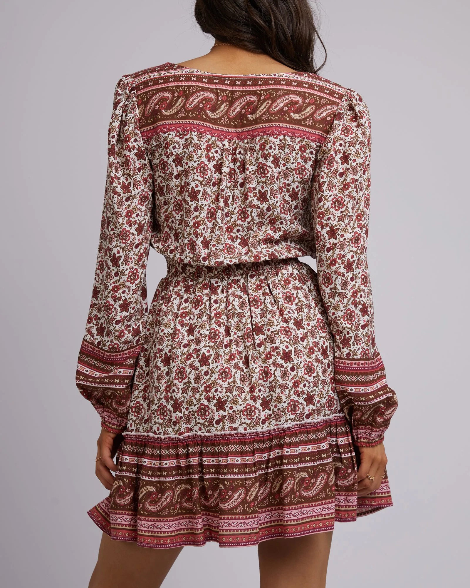 Elle Floral Mini Dress Print sold by edge clothing product image thumbnail 3