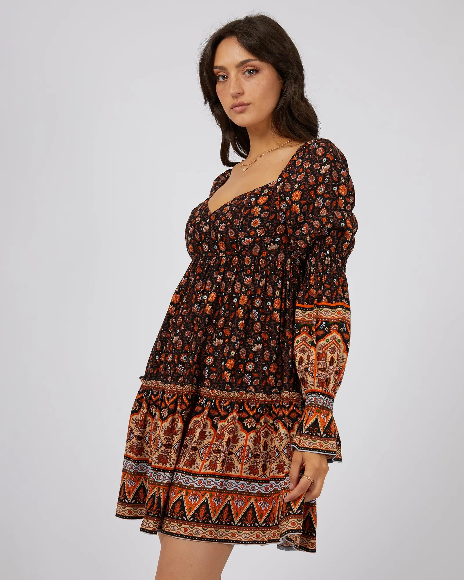 Luna Floral Mini Dress Print sold by edge clothing product image thumbnail 4