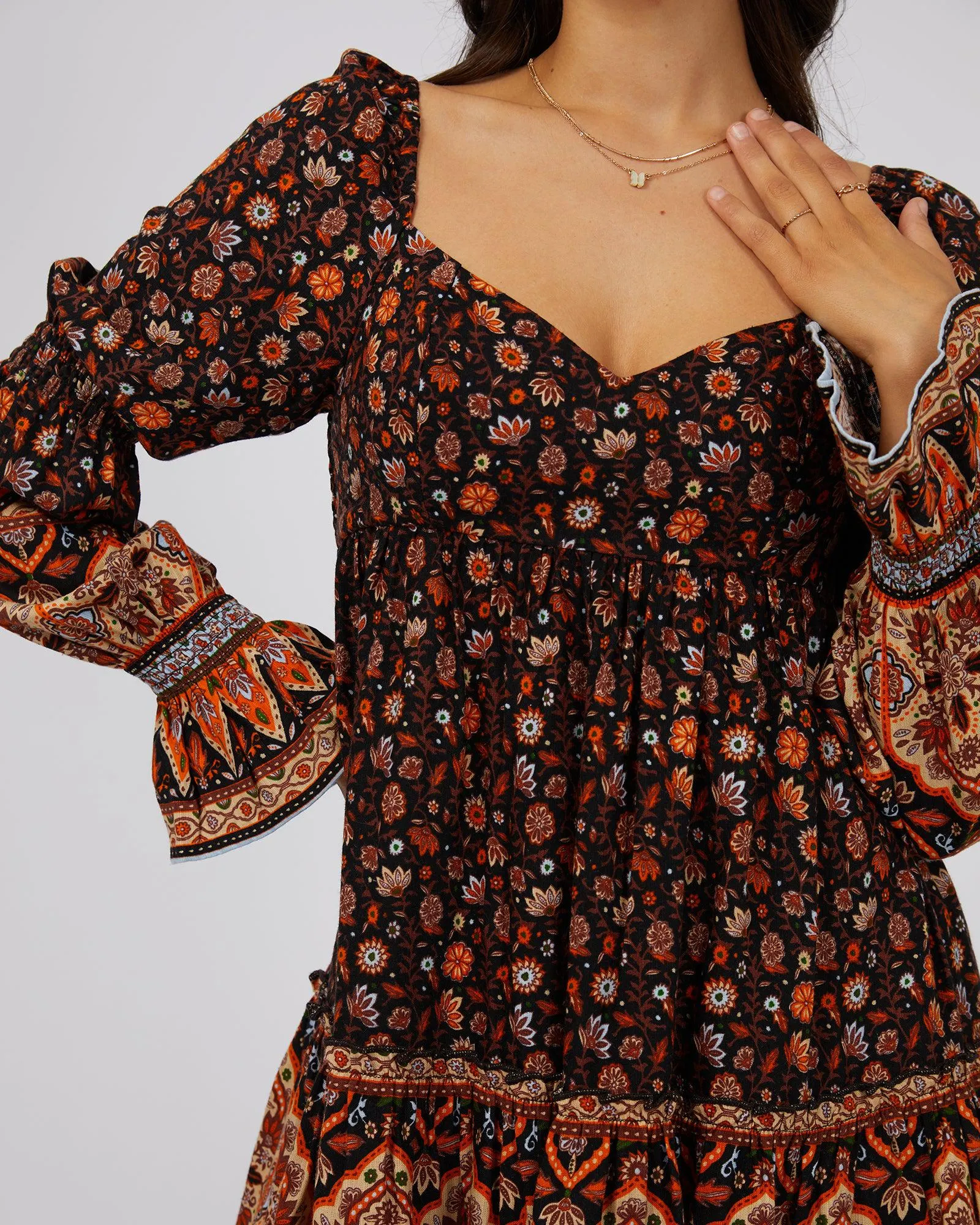 Luna Floral Mini Dress Print sold by edge clothing product image thumbnail 5