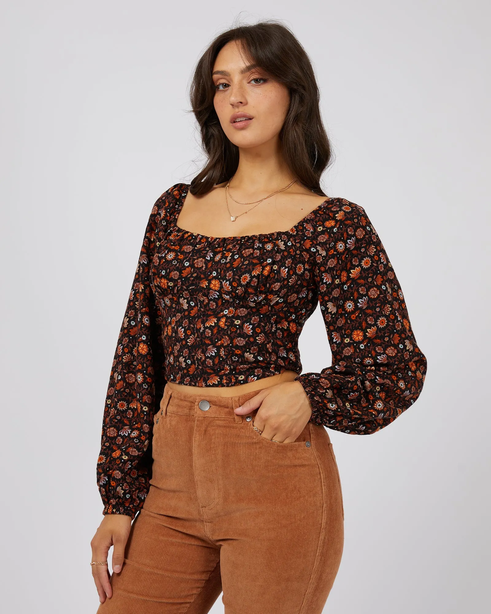 Luna Floral Top Print sold by edge clothing product image thumbnail 4