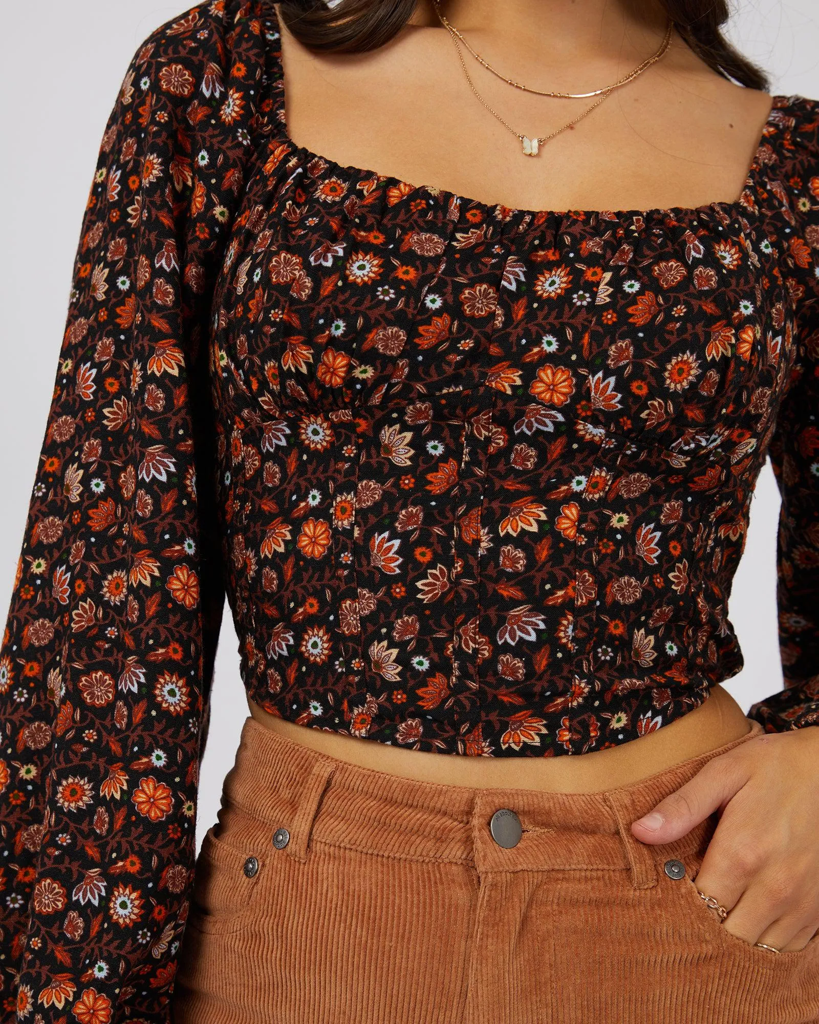 Luna Floral Top Print sold by edge clothing product image thumbnail 5