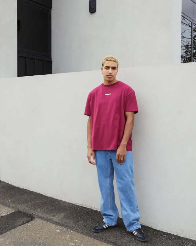 Booster Box Fit Tee Blood Red sold by edge clothing