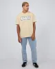 Bliss Box Fit Tee Tan sold by edge clothing