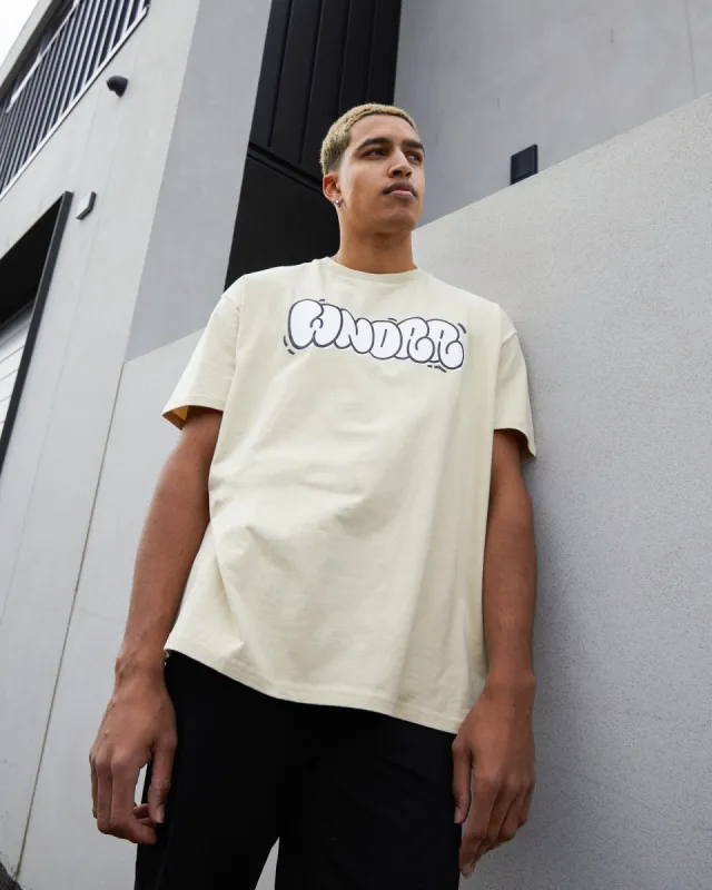 Bliss Box Fit Tee Tan sold by edge clothing