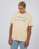 Bliss Box Fit Tee Tan sold by edge clothing