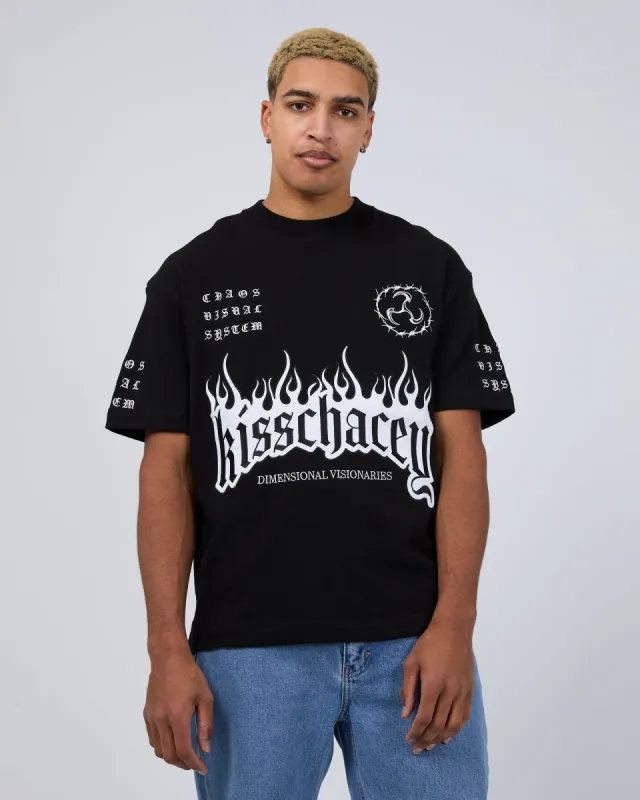 System Loopback Street Tee Black sold by edge clothing