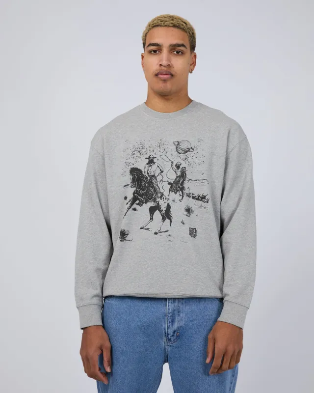 Relaxed Graphic Crew Grey sold by edge clothing