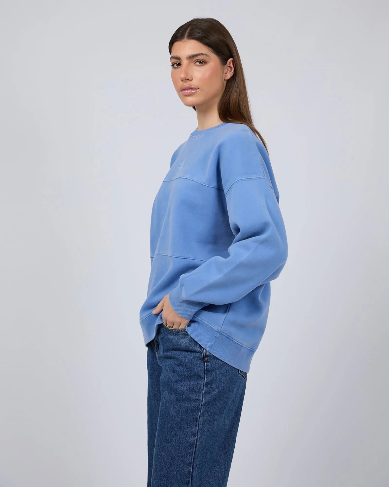 Piper Washed Crew Blue sold by edge clothing product image thumbnail 4