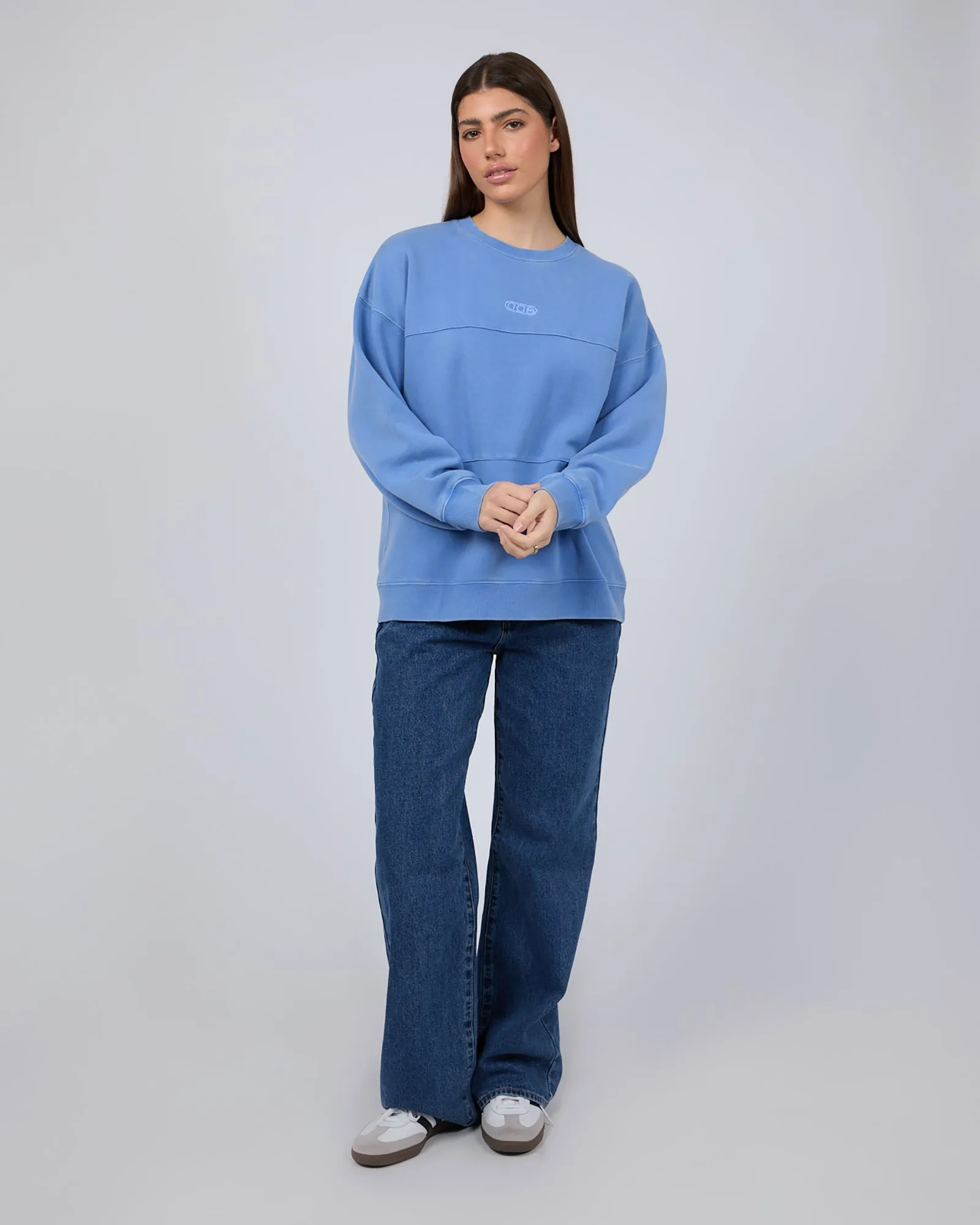 Piper Washed Crew Blue sold by edge clothing product image thumbnail 2