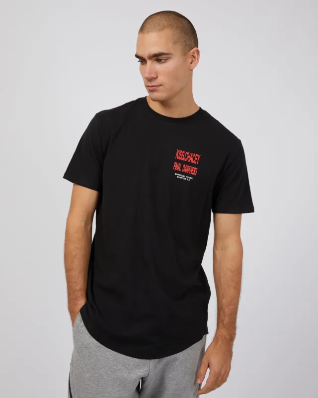 Shroudbound Curved Tee Jet Black sold by edge clothing