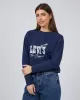 Graphic Signature Crew Navy sold by edge clothing