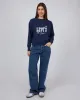 Graphic Signature Crew Navy sold by edge clothing