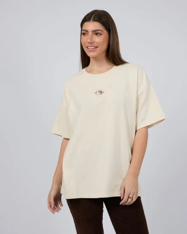 Visions Boxy Slouch Tee Ecru sold by edge clothing