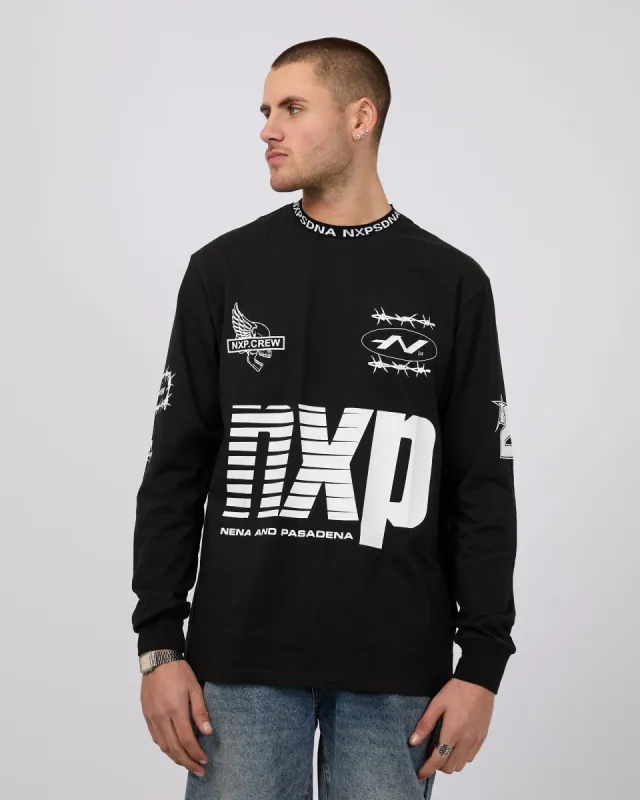 Concrete Heavy Long Sleeve Jet Black sold by edge clothing