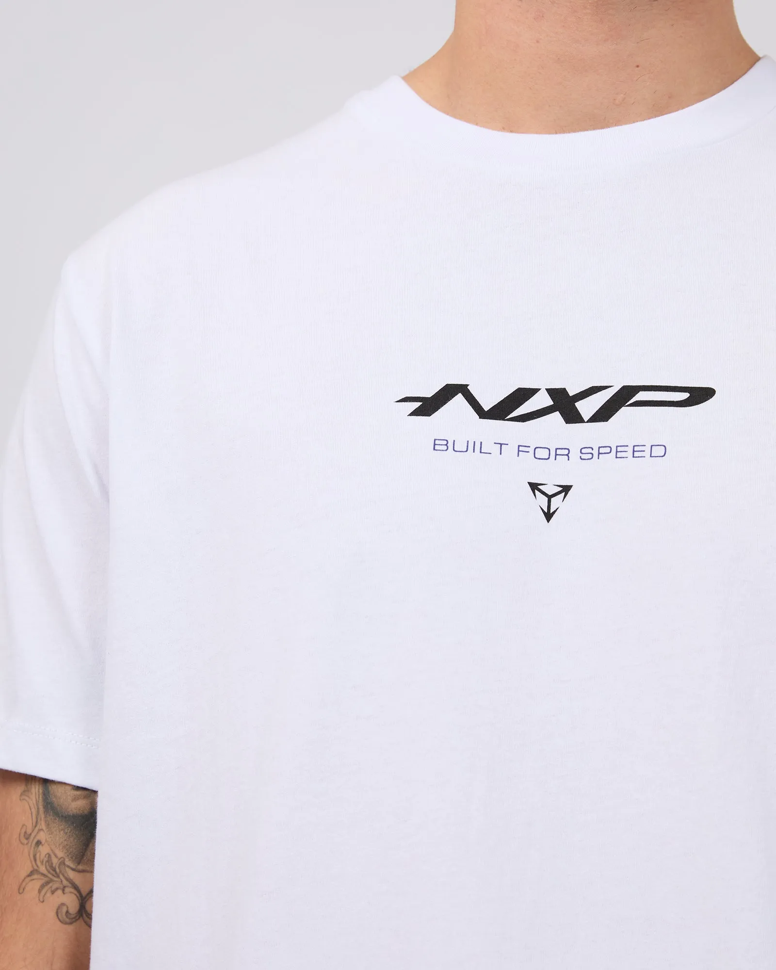 Column Dual Curved Tee White sold by edge clothing product image thumbnail 5