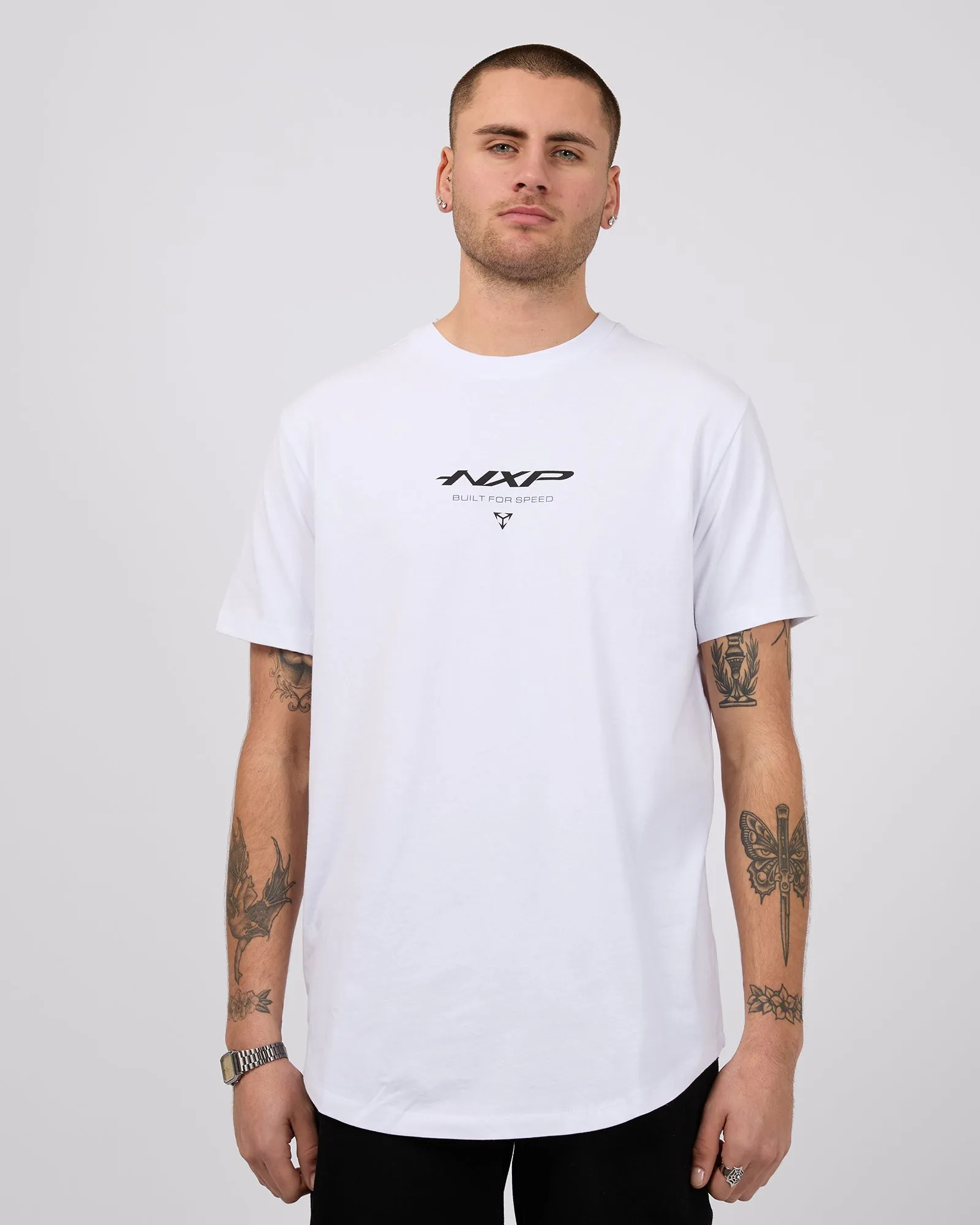 Column Dual Curved Tee White sold by edge clothing product image thumbnail 3