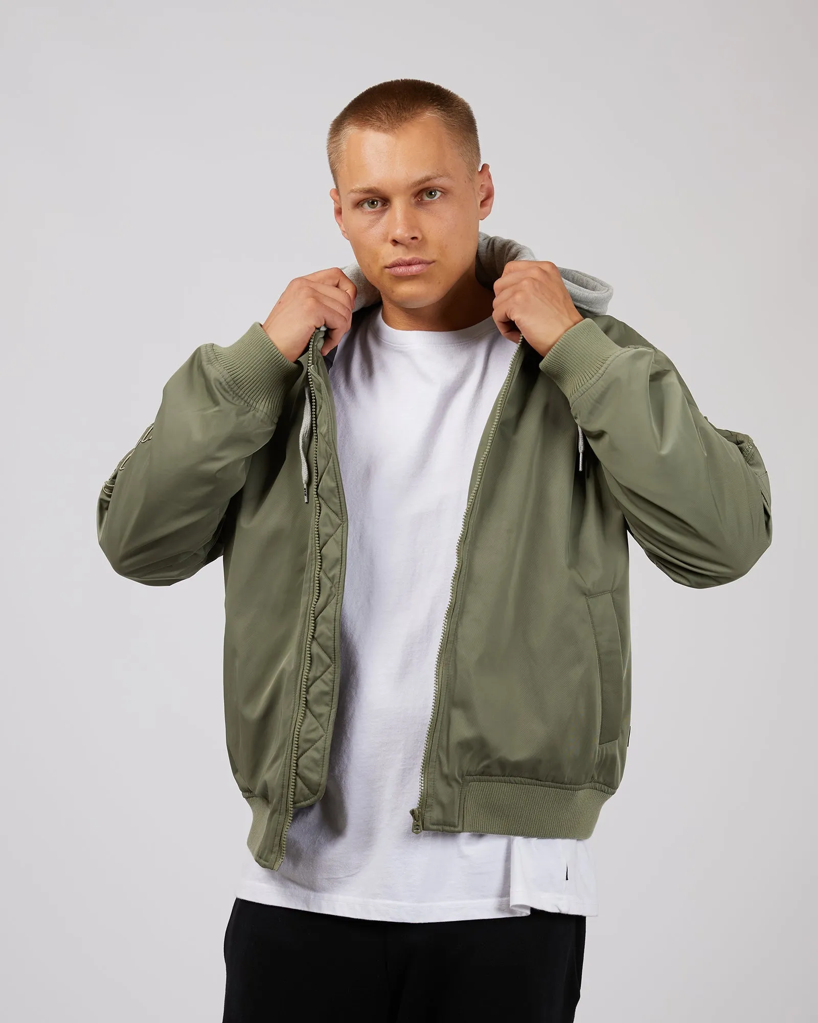 Lonsdale Bomber Khaki sold by edge clothing