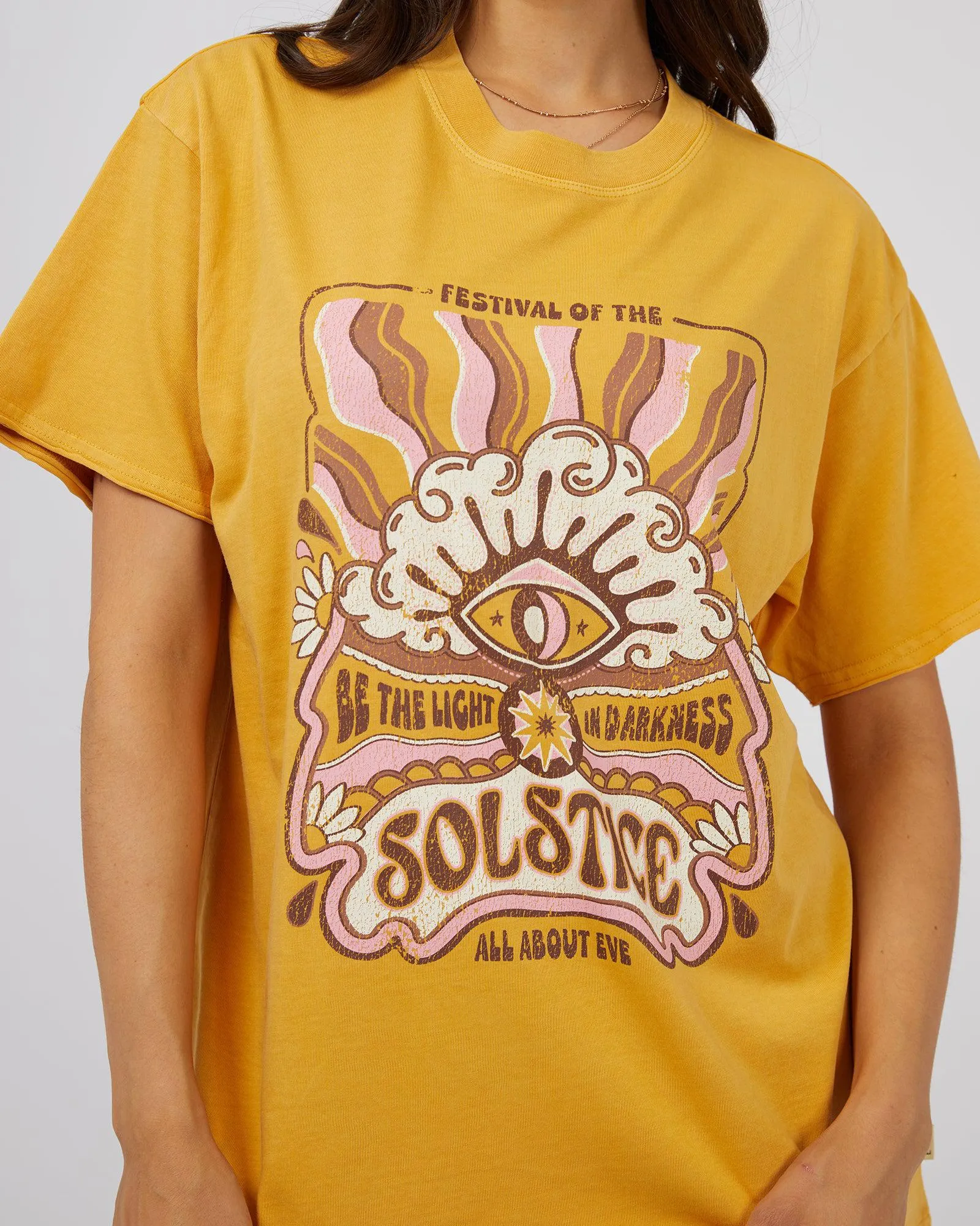Solstice Oversized Tee Yellow sold by edge clothing product image thumbnail 5