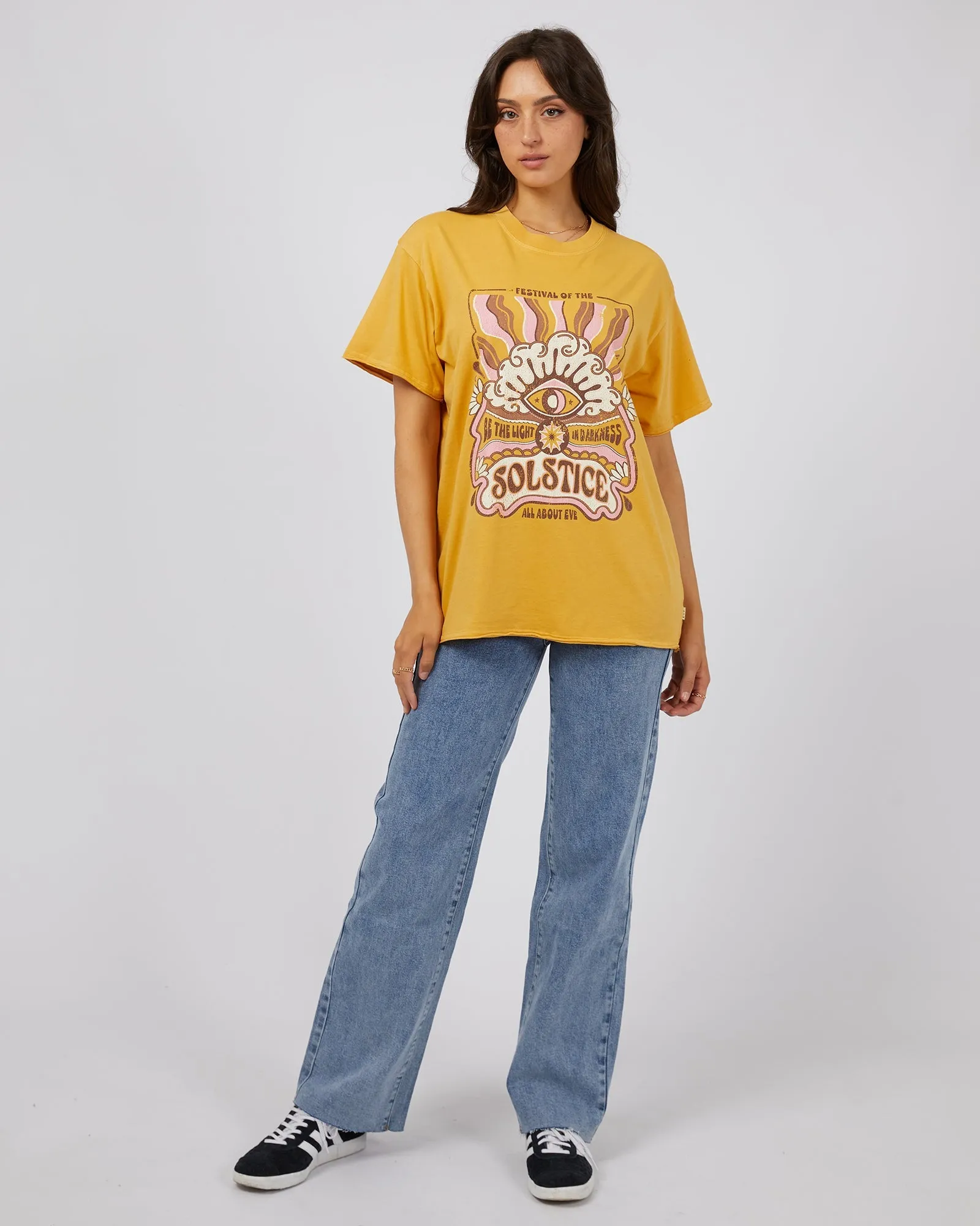 Solstice Oversized Tee Yellow sold by edge clothing product image thumbnail 2