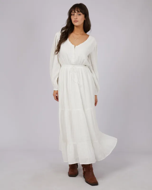Paloma Maxi Dress Vintage White sold by edge clothing