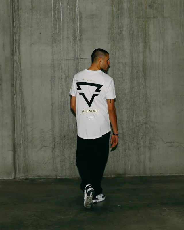 Mullion Curved Tee White sold by edge clothing