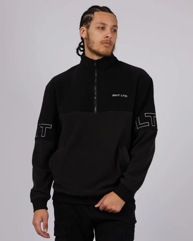 Polar Qtr Zip Black sold by edge clothing