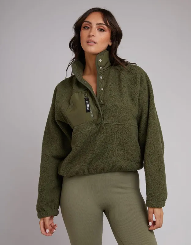 Active Teddy Zip 1/4 Khaki sold by edge clothing