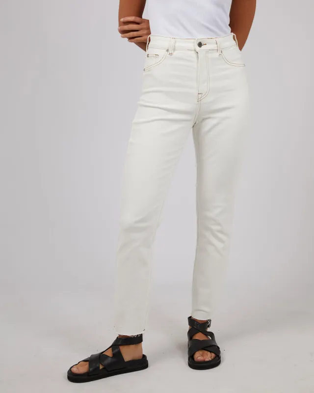 Monica Mom Comfort Jean Vintage White sold by edge clothing