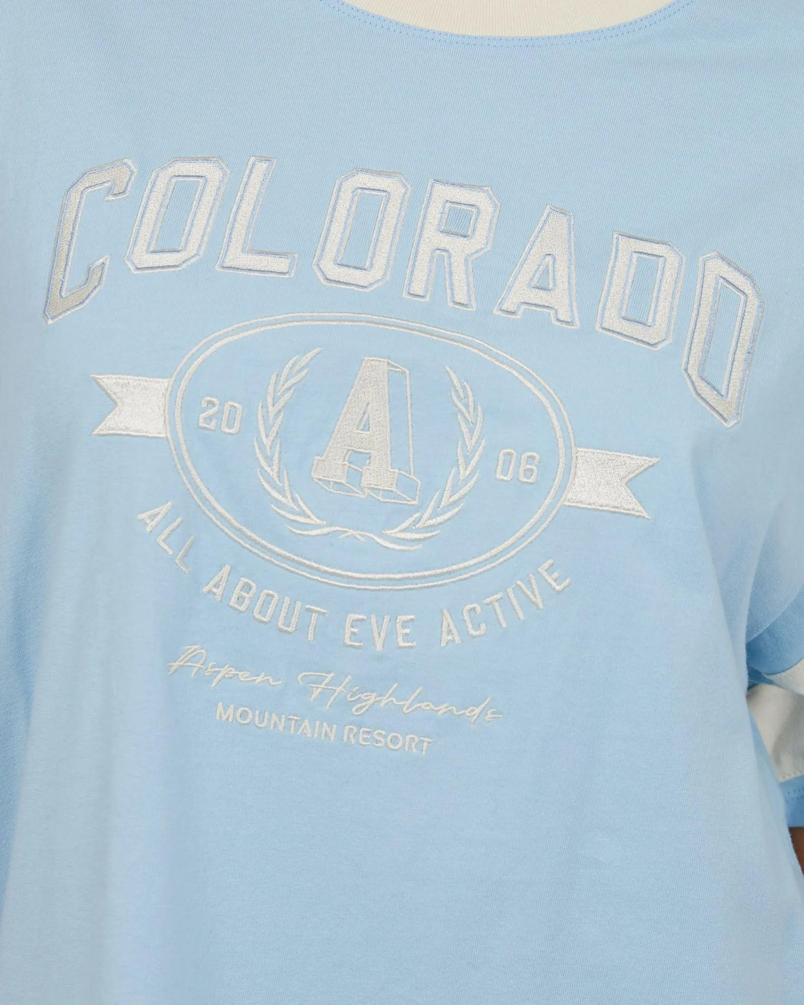 Aspen Oversized Tee Light Blue sold by edge clothing product image thumbnail 5