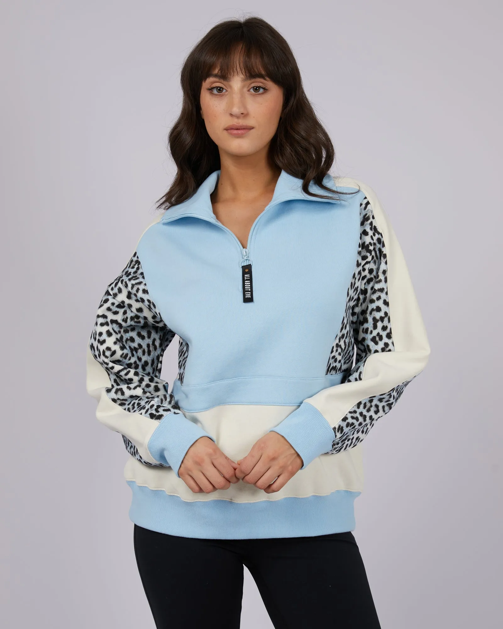 Ski Lodge 1/4 Zip Light Blue sold by edge clothing