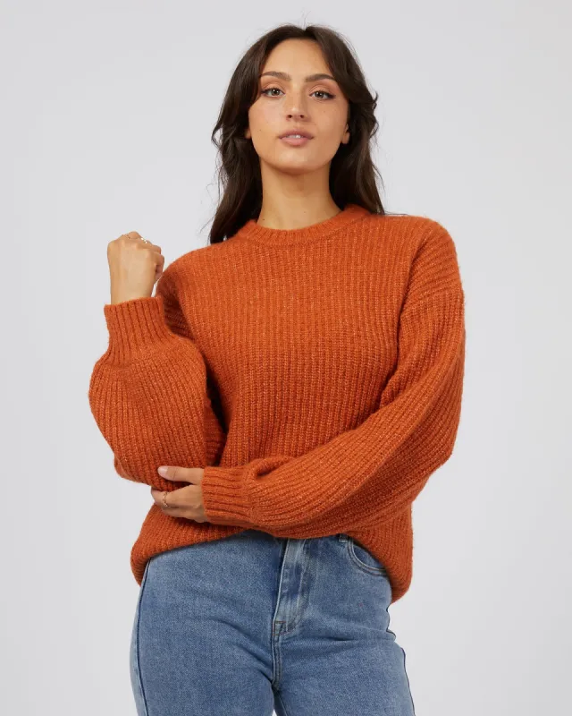 Tessa Knit Orange sold by edge clothing