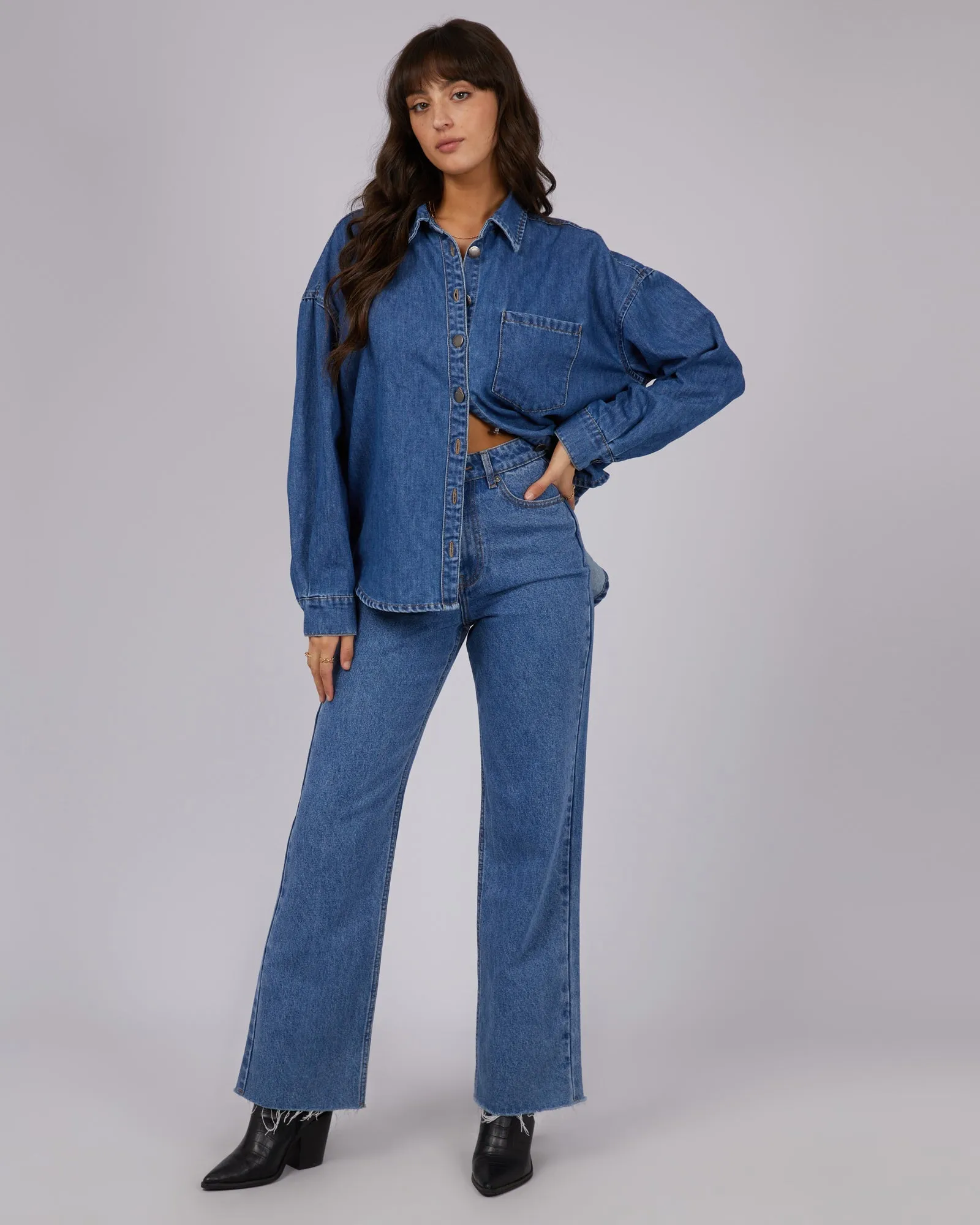 Maci Denim Shirt Heritage Blue sold by edge clothing product image thumbnail 2