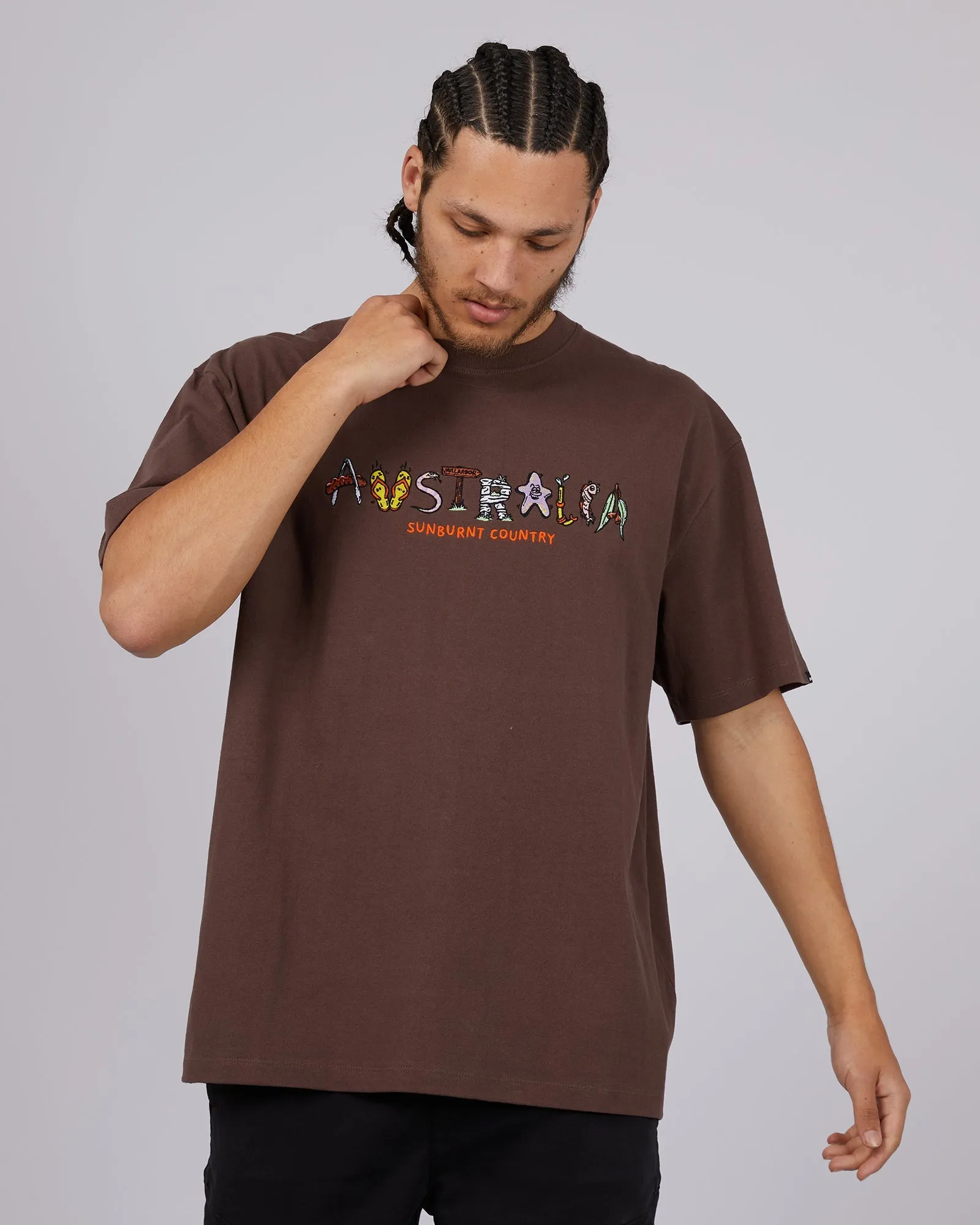 Australia Tee Brown sold by edge clothing